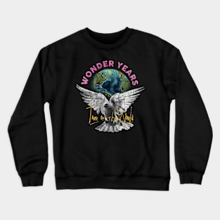 Retro Peace For The World Crewneck Sweatshirt